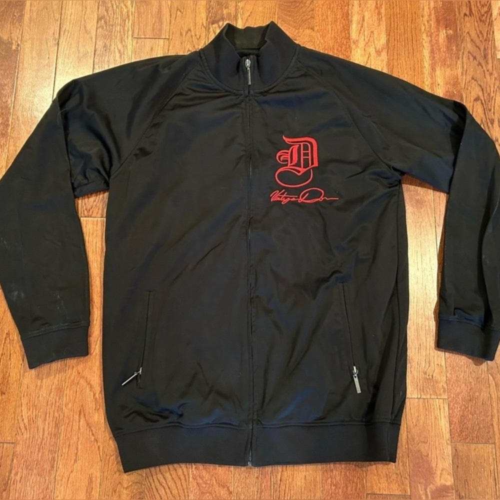 Vintage Jon Black Zip-Up Sweat Jacket